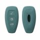 Husa Cheie Auto Kwmobile pentru Ford 3 Butoane - Keyless Go, Verde inchis, Silicon, KWM000008AQ005C