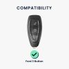 Husa Cheie Auto Kwmobile pentru Ford 3 Butoane - Keyless Go, Verde inchis, Silicon, KWM000008AQ005C