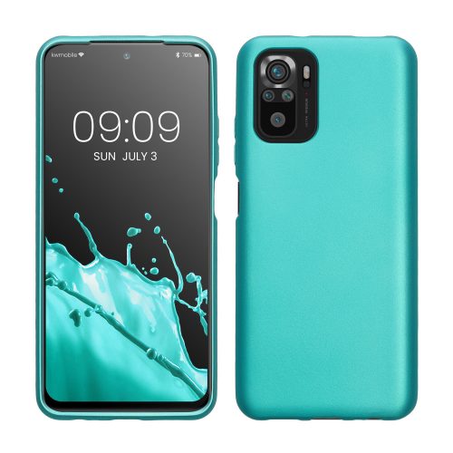 Husa Kwmobile pentru Xiaomi Redmi Note 10/Redmi Note 10S, Verde deschis, Silicon, KWM000012NZ011C