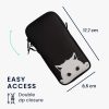 Husa Universala Kwmobile pentru telefon, Marime XXL - 7 inch, Negru/Alb, Neopren, KWM000016AJ022C