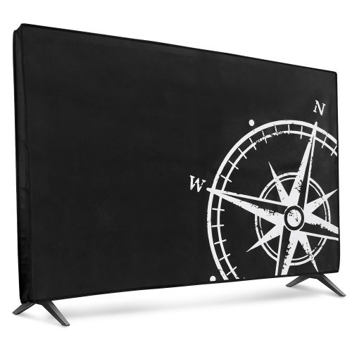 Husa Kwmobile pentru televizor de 24 inch, Negru/Alb, Plastic, KWM000017ZN003C