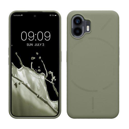 Husa Kwmobile pentru Nothing Phone (2), Verde, Silicon, KWM0000203Z009C