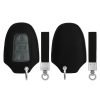 Husa Cheie Auto Kwmobile pentru Peugeot/Citroen 3 Butoane - Smart Key, Negru/Gri, Piele ecologica, KWM000024XO002C