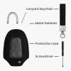 Husa Cheie Auto Kwmobile pentru Peugeot/Citroen 3 Butoane - Smart Key, Negru/Gri, Piele ecologica, KWM000024XO002C