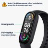 Set 2 Folii de protectie Kwmobile pentru Xiaomi Mi Band 6, Transparent/Negru, Polimer, KWM000024WR001C