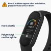 Set 2 Folii de protectie Kwmobile pentru Xiaomi Mi Band 8, Transparent/Negru, Polimer, KWM000024XX001C