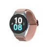 Curea Kwmobile pentru Samsung Galaxy Watch 5/Galaxy Watch 5 Pro/Galaxy Watch 4, Roz deschis, Nylon, KWM000024XZ002C