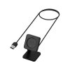 Cablu de incarcare USB Kwmobile pentru Amazfit GTS 3/GTR 3/GTR 3 Pro, Negru, Plastic, KWM000024YE001C