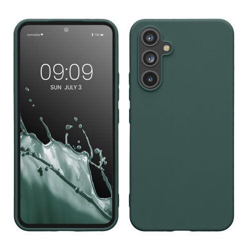 Husa Kwmobile pentru Samsung Galaxy A54 5G, Verde inchis, Silicon, KWM000018FR017C