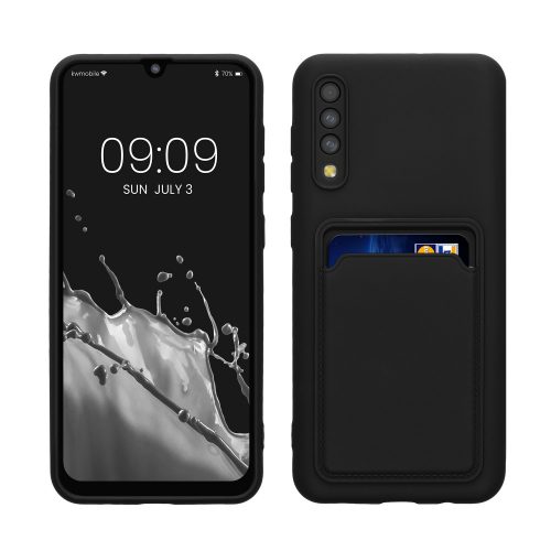 Husa Kwmobile pentru Samsung Galaxy A50, Negru, Silicon, KWM000021KQ001C