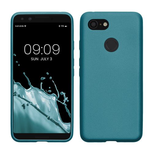 Husa Kwmobile pentru Google Pixel 3, Albastru, Silicon, KWM000009AN004C