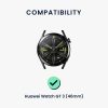 Curea Kwmobile pentru Huawei Watch GT 3 (46mm), Verde inchis, Silicon, KWM000024YX002C