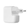 Husa Incarcator Kwmobile pentru Apple 35W Dual USB-C Power Adapter, Alb, Silicon, KWM000024YY001C