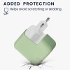 Husa Incarcator Kwmobile pentru Apple 35W Dual USB-C Power Adapter, Verde deschis, Silicon, KWM000024YY002C