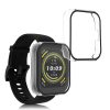 Set 2 Huse Kwmobile cu sticla securizata pentru Amazfit Bip 5, Transparent, Plastic, KWM000024ZC001C