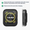 Set 2 Huse Kwmobile cu sticla securizata pentru Amazfit Bip 5, Transparent, Plastic, KWM000024ZC001C