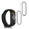 Set 2 Huse complete Kwmobile pentru Xiaomi Mi Band 7, Transparent, Plastic, KWM000024ZE001C