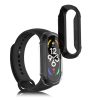 Set 2 Huse complete Kwmobile pentru Xiaomi Mi Band 7, Transparent/Negru, Plastic, KWM000024ZE002C