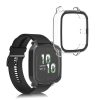 Set 2 Huse Kwmobile cu sticla securizata pentru Garmin Venu Sq 2 Music, Transparent, Plastic, KWM000024ZF001C