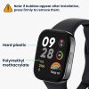 Set 2 Folii de protectie Kwmobile pentru Xiaomi Redmi Watch 3 Active, Transparent/Negru, Polimer, KWM000024ZH001C