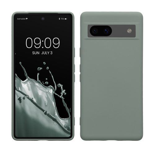 Husa Kwmobile pentru Google Pixel 7a, Verde, Silicon, KWM000019YV010C