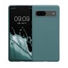 Husa Kwmobile pentru Google Pixel 7a, Verde inchis, Silicon, KWM000019YV011C