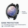 Set 2 Huse Kwmobile pentru Samsung Galaxy Watch 3, Negru/Auriu, Plastic, KWM000024ZP001C