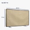 Husa de in Kwmobile pentru televizor de 55 inch, Bej, Textil, KWM000017VD004C