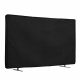 Husa de in Kwmobile pentru televizor de 40 inch, Negru, Textil, KWM0000250B001C