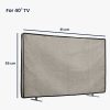 Husa de in Kwmobile pentru televizor de 40 inch, Maro deschis, Textil, KWM0000250B002C