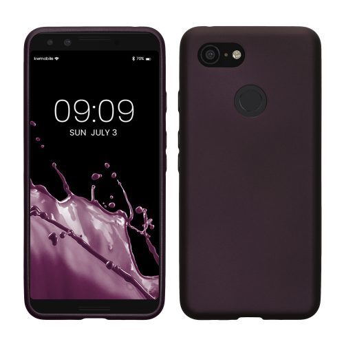 Husa Kwmobile pentru Google Pixel 3, Visiniu, Silicon, KWM000009AN006C