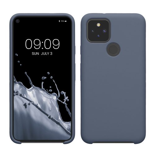 Husa Kwmobile pentru Google Pixel 5, Albastru inchis, Silicon, KWM0000122K032C