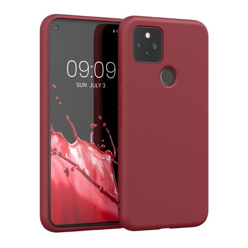 Husa Kwmobile pentru Google Pixel 5, Roz inchis, Silicon, KWM0000125G019C