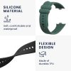 Set 2 Curele Kwmobile pentru Xiaomi Mi Band 8 Pro, Negru/Verde inchis, Silicon, KWM0000250D002C