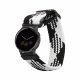 Curea Kwmobile pentru Garmin Vivomove 3S/Vivoactive 4S, Negru/Alb, Nylon, KWM0000250F001C