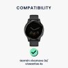 Curea Kwmobile pentru Garmin Vivomove 3S/Vivoactive 4S, Negru/Alb, Nylon, KWM0000250F001C