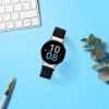 Curea Kwmobile pentru Samsung Galaxy Watch 5/Galaxy Watch 5 Pro/Galaxy Watch 4, Negru, Nylon, KWM0000250H001C