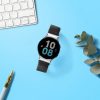 Curea Kwmobile pentru Samsung Galaxy Watch 5/Galaxy Watch 5 Pro/Galaxy Watch 4, Gri, Nylon, KWM0000250H002C