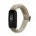 Curea Kwmobile pentru Fitbit Inspire 2/Inspire HR, Bej, Nylon, KWM0000250I002C