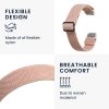 Curea Kwmobile pentru Fitbit Luxe, Roz deschis, Nylon, KWM0000250J001C