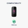 Curea Kwmobile pentru Fitbit Luxe, Roz deschis, Nylon, KWM0000250J001C