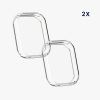 Set 2 Huse Kwmobile pentru Xiaomi Mi Band 8 Pro, Transparent, Silicon, KWM0000250N001C