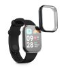 Set 2 Huse Kwmobile pentru Xiaomi Mi Band 8 Pro, Transparent/Negru, Silicon, KWM0000250N002C