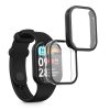 Set 2 Huse complete Kwmobile pentru Xiaomi Mi Band 8 Pro, Transparent/Negru, Plastic, KWM0000250O001C