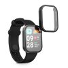 Set 2 Huse complete Kwmobile pentru Xiaomi Mi Band 8 Pro, Transparent/Negru, Plastic, KWM0000250O001C