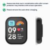 Set 2 Huse complete Kwmobile pentru Xiaomi Mi Band 8 Pro, Transparent/Negru, Plastic, KWM0000250O001C