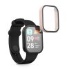 Set 2 Huse complete Kwmobile pentru Xiaomi Mi Band 8 Pro, Negru/Roz, Plastic, KWM0000250O002C