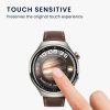 Set 2 Folii de protectie Kwmobile pentru Huawei Watch 4 Pro, Transparent/Negru, Polimer, KWM0000250Q001C