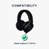 Banda Casti Kwmobile pentru Razer Kraken 7.1 V2 Pro, Negru, Neopren, KWM0000250T001C