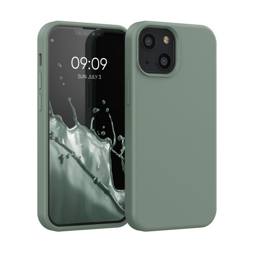 Husa Kwmobile pentru Apple iPhone 13 Mini, Verde, Silicon, KWM000013OU057C